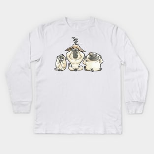 3 Monkeys Kids Long Sleeve T-Shirt